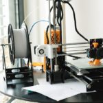 black and gray industrial machine